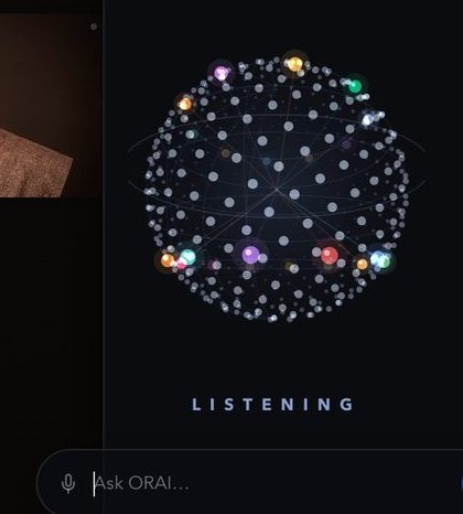 The constellation at rest: a sphere of fine points, breathing, listening.